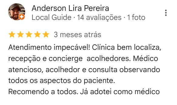 Depoimento Google Dr. Edgar Oliveira Sarmento